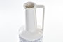 DKD Home Decor Jarrón Mediterráneo Porcelana Blanco y Azul 14 x 45 x 14 cm