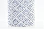 DKD Home Decor Jarrón Mediterráneo Porcelana Blanco y Azul 14 x 45 x 14 cm