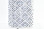 DKD Home Decor Jarron Mediterraneo Blanco Azul 14 x 30 x 14 cm