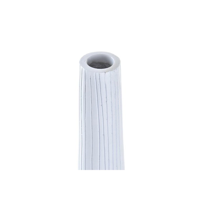 DKD Home Decor Jarrón de Resina Blanco NOKKO 19x19x60 cm