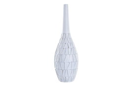 DKD Home Decor Jarron Nokko Moderno Resina Blanco 19 x 19 x 60 cm