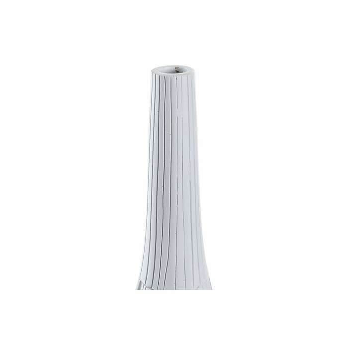 DKD Home Decor Jarrón de Resina Blanco NOKKO 18x18x50 cm