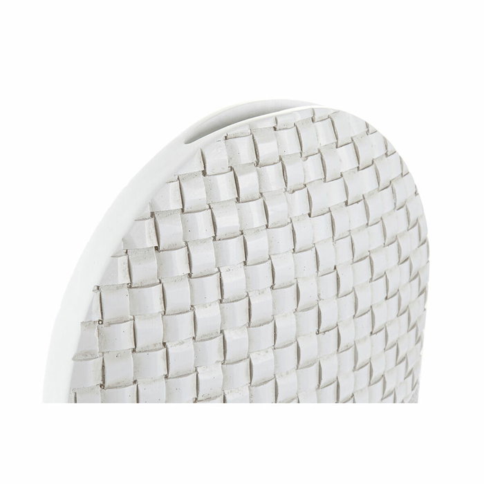 DKD Home Decor Jarrón de Resina Blanco 45x30x10 cm
