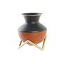DKD Home Decor Jarrón de Metal Multicolor con Base