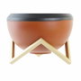 DKD Home Decor Jarrón de Metal Multicolor con Base