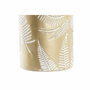 DKD Home Decor Jarrón Metal Hoja Dorado y Crema 21x21x81 cm