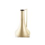DKD Home Decor Jarrón Metal Hoja Dorado y Crema 21x21x81 cm