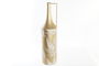 DKD Home Decor Jarron Tropical Dorado Crema Metal 21 x 81 x 21 cm