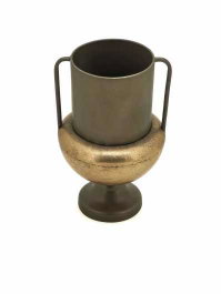 DKD Home Decor Jarrón de Metal Negro 20x20x33 cm