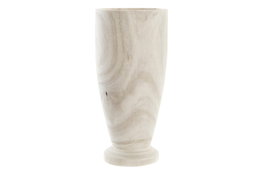 DKD Home Decor Jarrón Paulownia 12x12x25 Marrón Natural
