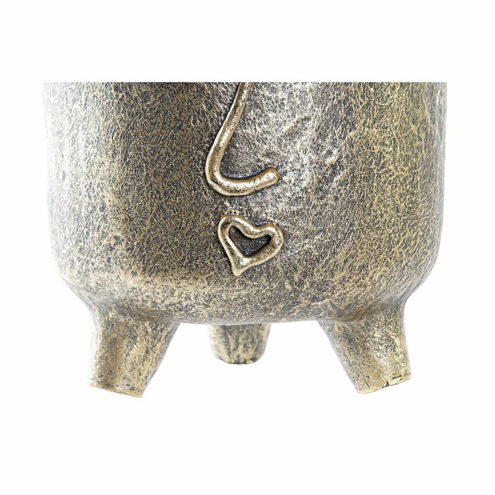 DKD Home Decor Jarrón Magnesia Dorado 33x23x25,5 cm