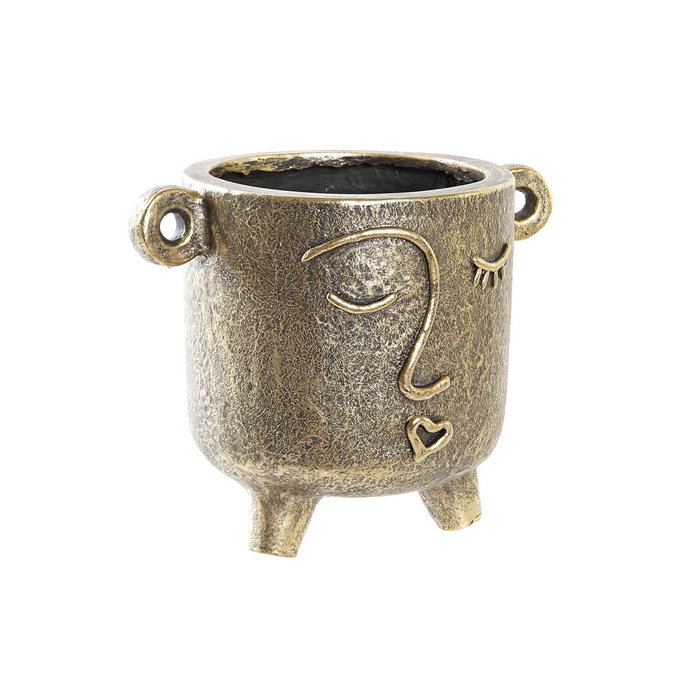 DKD Home Decor Jarrón Magnesia Dorado 33x23x25,5 cm