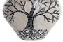 DKD Home Decor Jarrón Balines Beige Negro Cristal Terracota 15 x 33.5 x 30 cm