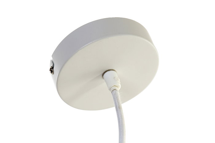 DKD Home Decor Lámpara Techo Balines Bambú Blanco 83 x 83 x 40 cm