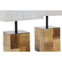 DKD Home Decor Lámpara de Sobremesa Abeto y Lino Beige/Crema (Pack de 2)引入