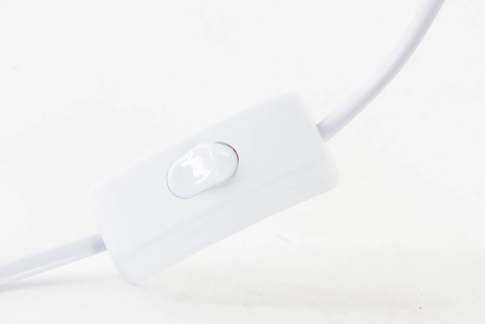 DKD Home Decor Lámpara Sobremesa Romántico Blanco Rosa Palo 30x30x49 cm (2 Unidades) Resina Poliéster