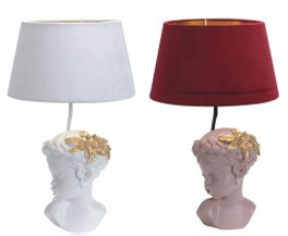 DKD Home Decor Lámpara de Sobremesa de Resina Niña Surtido de 2 Unidades