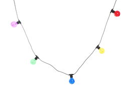 DKD Home Decor Guirnalda Terraza Y Jardin 7.5 x 13 x 850 cm Multicolor Exterior con 10 Leds Doble Filamento