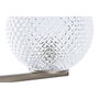 DKD Home Decor Lámpara de Sobremesa de Metal y Cristal Dorado con 2 Bolas