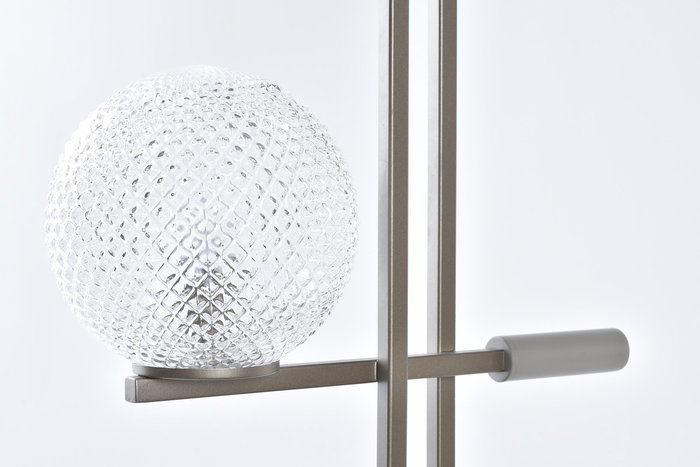 DKD Home Decor Lámpara Sobremesa Moderno Dorado Metal Cristal 16 x 63 x 38 cm