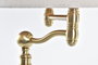 DKD Home Decor Lámpara de Sobremesa Tradicional Blanco y Dorado, de Metal y Poliéster, con Casquillo E27, 50W max, 36x36x76 cm