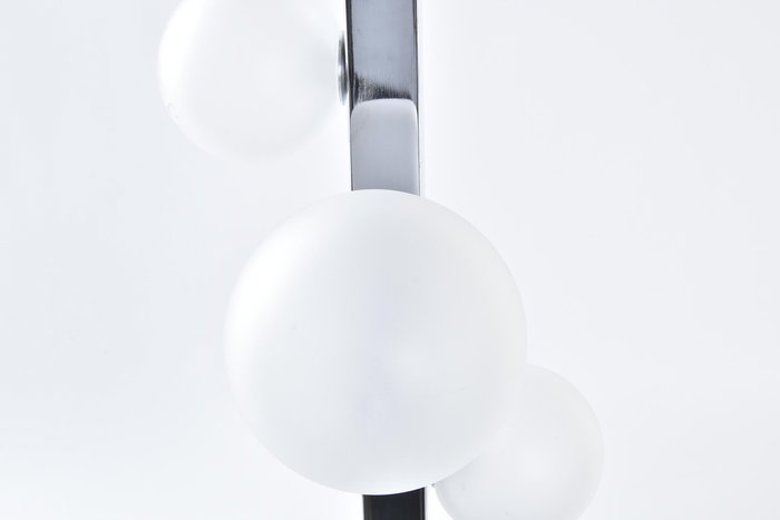 DKD Home Decor Lámpara Sobremesa Moderno Blanco Plateado Mármol Cristal 15 x 68 x 15 cm