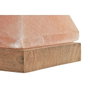 DKD Home Decor Lámpara de Sobremesa Pirámide de Sal del Himalaya Rosa