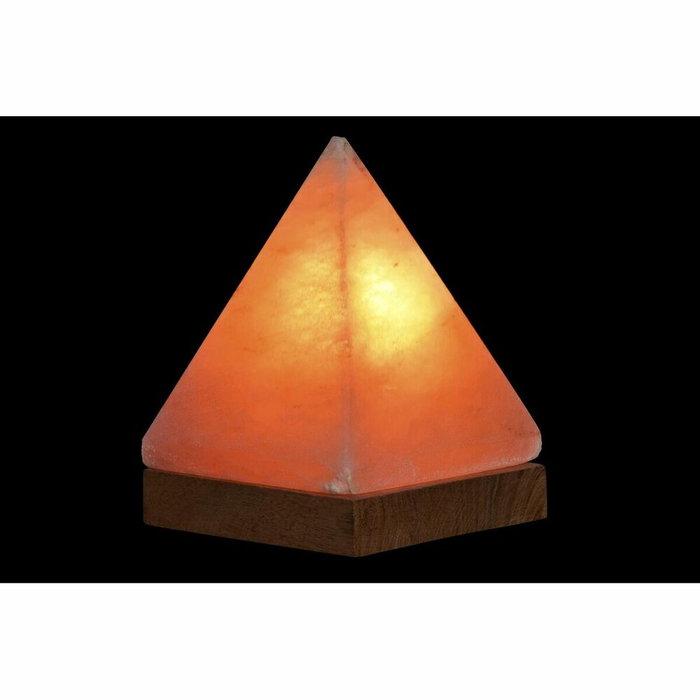 DKD Home Decor Lámpara de Sobremesa Pirámide de Sal del Himalaya Rosa DKD Home Decor Lámpara de Sobremesa Pirámide de Sal del Himalaya Rosa