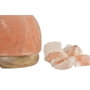 DKD Home Decor Lámpara de Sobremesa Sal del Himalaya Forma de Huevo Naranja