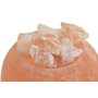 DKD Home Decor Lámpara de Sobremesa Sal del Himalaya Forma de Huevo Naranja