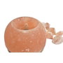 DKD Home Decor Lámpara de Sobremesa Sal del Himalaya Forma de Huevo Naranja