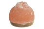 DKD Home Decor Lámpara de Sal del Himalaya Huevo, Estilo Árabe, 16x18x16 cm, Naranja, con Bombilla E14, Natural