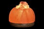 DKD Home Decor Lámpara Sobremesa Árabe Naranja Sal del Himalaya Huevo 16 x 18 x 16 cm