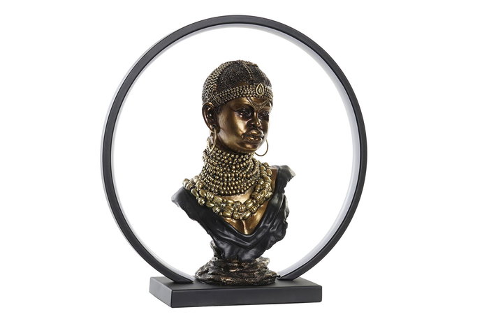 DKD Home Decor Decoración Luminosa Colonial Cobrizo Negro Resina LED USB 11 x 36 x 35.5 cm DKD Home Decor Decoración Luminosa Colonial Cobrizo Negro Resina LED USB 11 x 36 x 35.5 cm