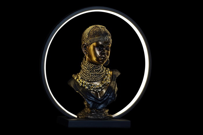 DKD Home Decor Decoración Luminosa Colonial Cobrizo Negro Resina LED USB 11 x 36 x 35.5 cm DKD Home Decor Decoración Luminosa Colonial Cobrizo Negro Resina LED USB 11 x 36 x 35.5 cm