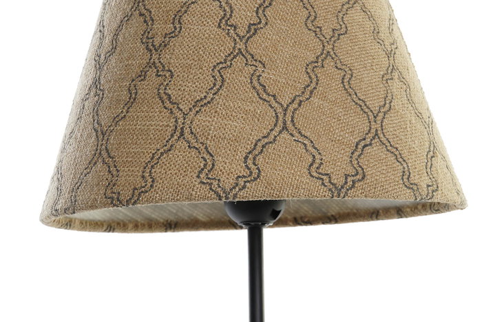 DKD Home Decor Lámpara Sobremesa Colonial Multicolor Marrón Resina y Poliéster 27 x 25 x 44.5 cm