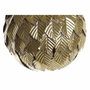 DKD Home Decor Lámpara de Techo de Metal con Diseño de Hojas Dorado