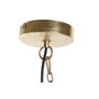 DKD Home Decor Lámpara de Techo de Metal con Diseño de Hojas Dorado