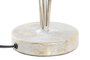 DKD Home Decor Lámpara Sobremesa Tropical Gris Metal Hojas 42x47x42 cm