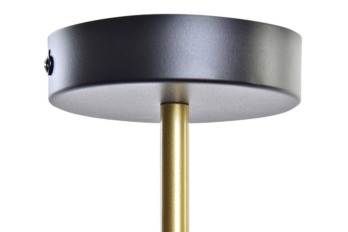 DKD Home Decor Lámpara Techo Loft Negro Dorado 11 x 26 x 60 cm Metal 4 Bombillas E27