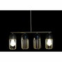 DKD Home Decor Lámpara de Techo Metal Negro y Dorado 60x11x26 cm