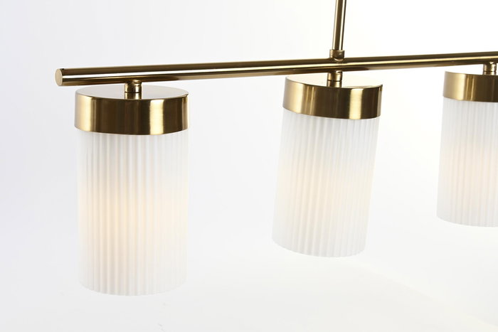 DKD Home Decor Lámpara Techo Moderno Dorado Blanco Metal Cristal 60 x 15 x 25 cm DKD Home Decor Lámpara Techo Moderno Dorado Blanco Metal Cristal 60 x 15 x 25 cm