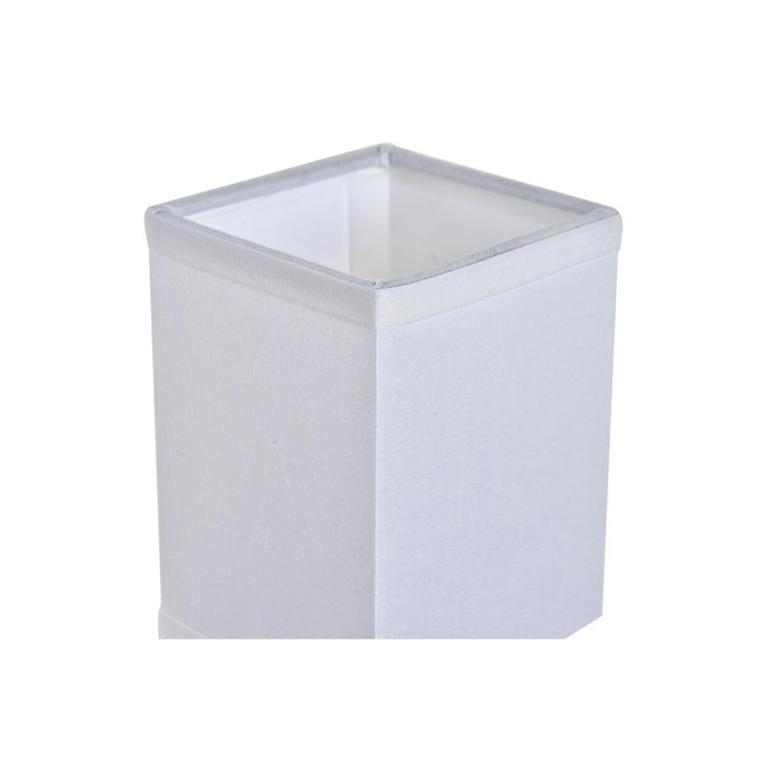 DKD Home Decor Lámpara Aplique Metal 12x10x22cm Plateado y Blanco (Pack de 2) extra_attributes.detalle_1: BASE 10X2.5X10CM