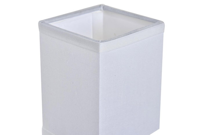 DKD Home Decor Lámpara Aplique Moderno Plateado Blanco Metal Poliester 10 x 22 x 12 cm
