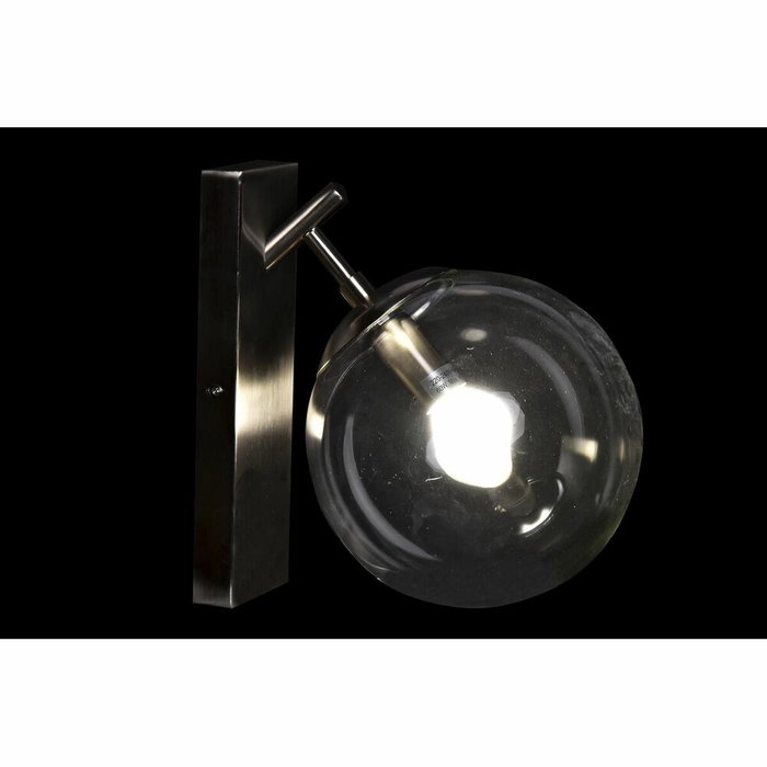 DKD Home Decor Lámpara Aplique Metal y Cristal Plateada Bola DKD Home Decor Lámpara Aplique Metal y Cristal Plateada Bola