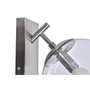 DKD Home Decor Lámpara Aplique Metal y Cristal Plateada Bola