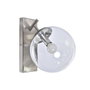 DKD Home Decor Lámpara Aplique Metal y Cristal Plateada Bola
