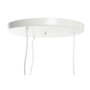DKD Home Decor Lámpara de Techo de Metal y Ratán Marrón Claro y Blanco 38x38x75 cm