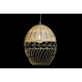 DKD Home Decor Lámpara de Techo de Metal y Ratán Marrón Claro