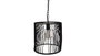 DKD Home Decor Lámpara de Techo de Metal Negra 30x30x28 cm